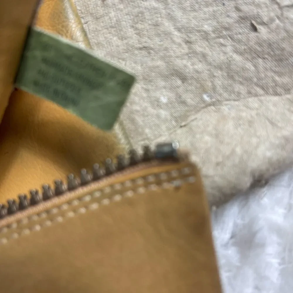 Timberland leather wheat Nubuck ankle wedge boots side zipper size 7.5M